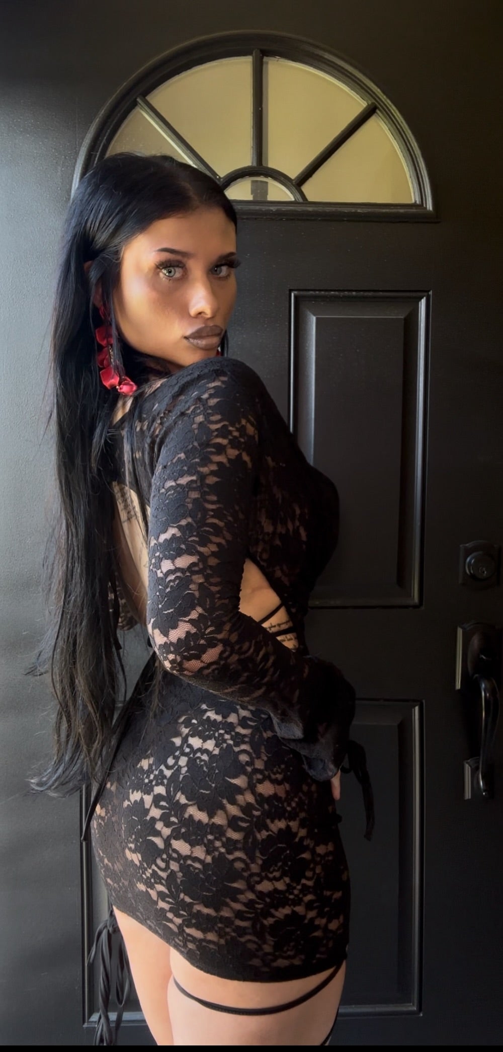Laced up Cover Up